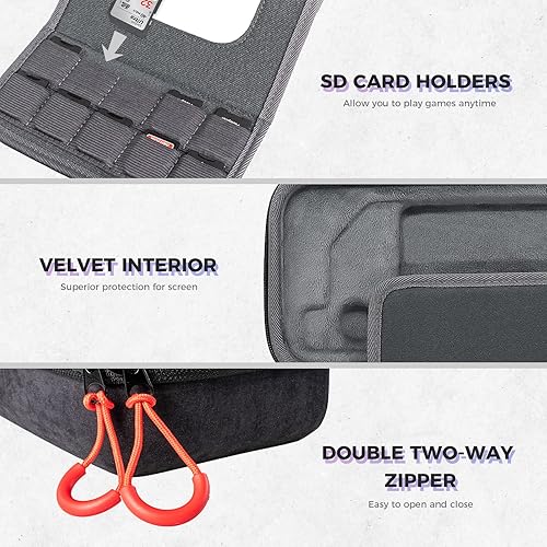 Miniatura 6 de SCAVATA Funda de transporte para cubierta de vapor bolsa de viaje dura portátil para consola de cubierta de vapor y accesorios con adaptador de CA