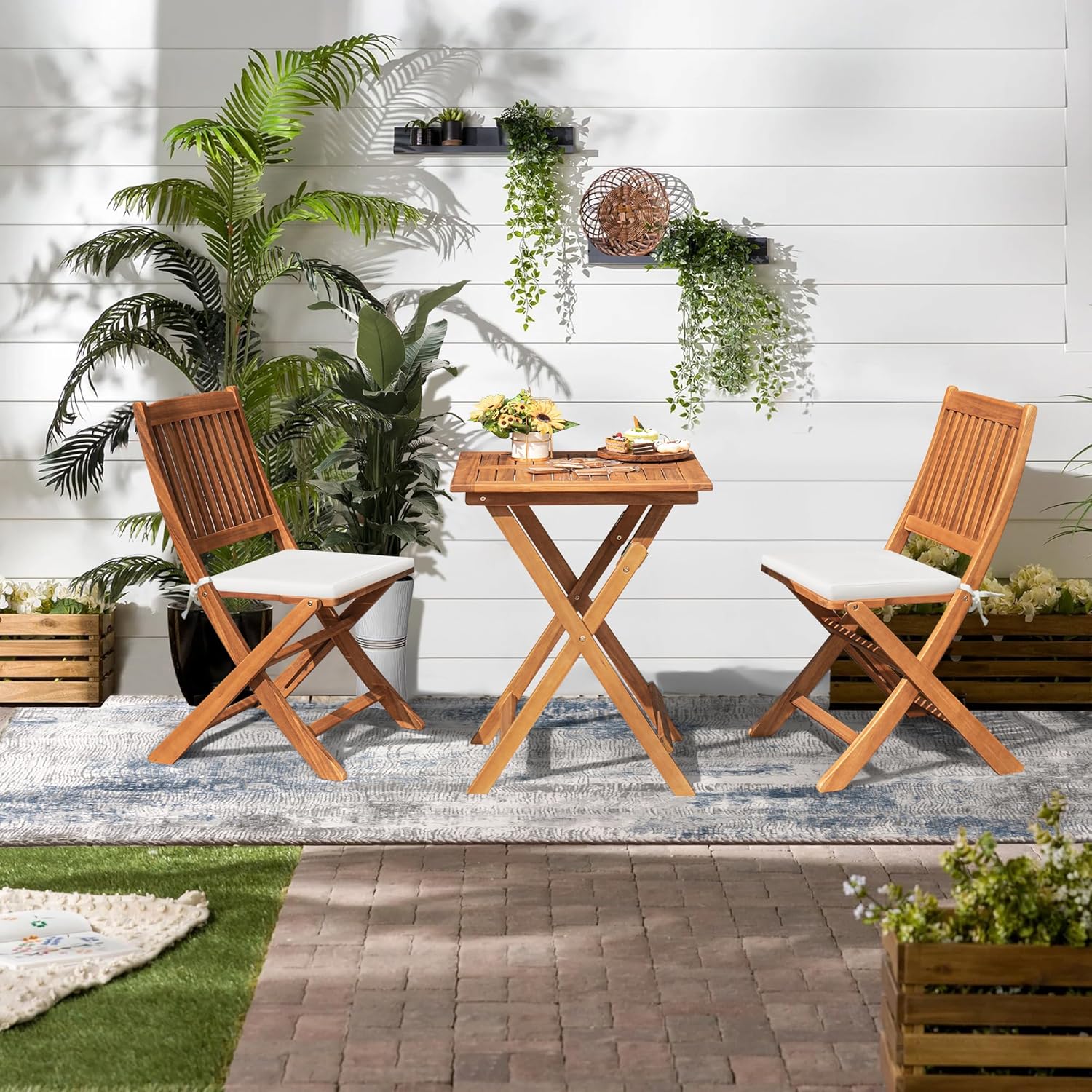Elevate Your Outdoors: Devoko 3-Piece Folding Patio Bistro Set Review