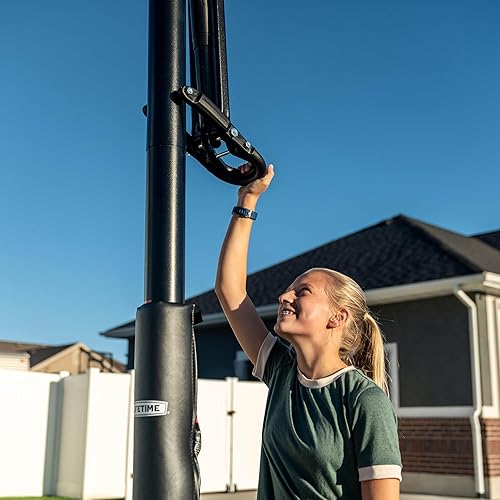 Miniatura 9 de Lifetime 71281 In Ground Power Lift Basketball System 52 Inch Shatterproof Backboard