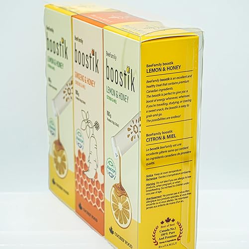 Miniatura 3 de BeeFamily - Miel Boostik Set 10.58 oz - Miel de Limón, Miel de Ginseng