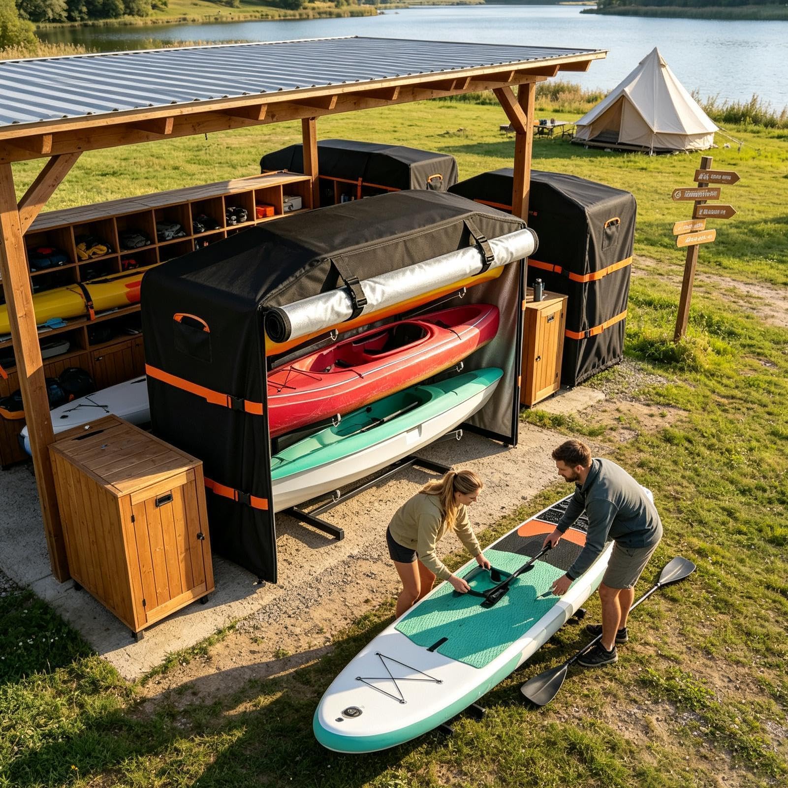 210D Oxford Kajakträgerabdeckung, Wasserdichter UV-beständiger Schutz