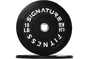 Enhance Your Lifts with Signature Fitness 2" Olympic Rep Bumper Plates