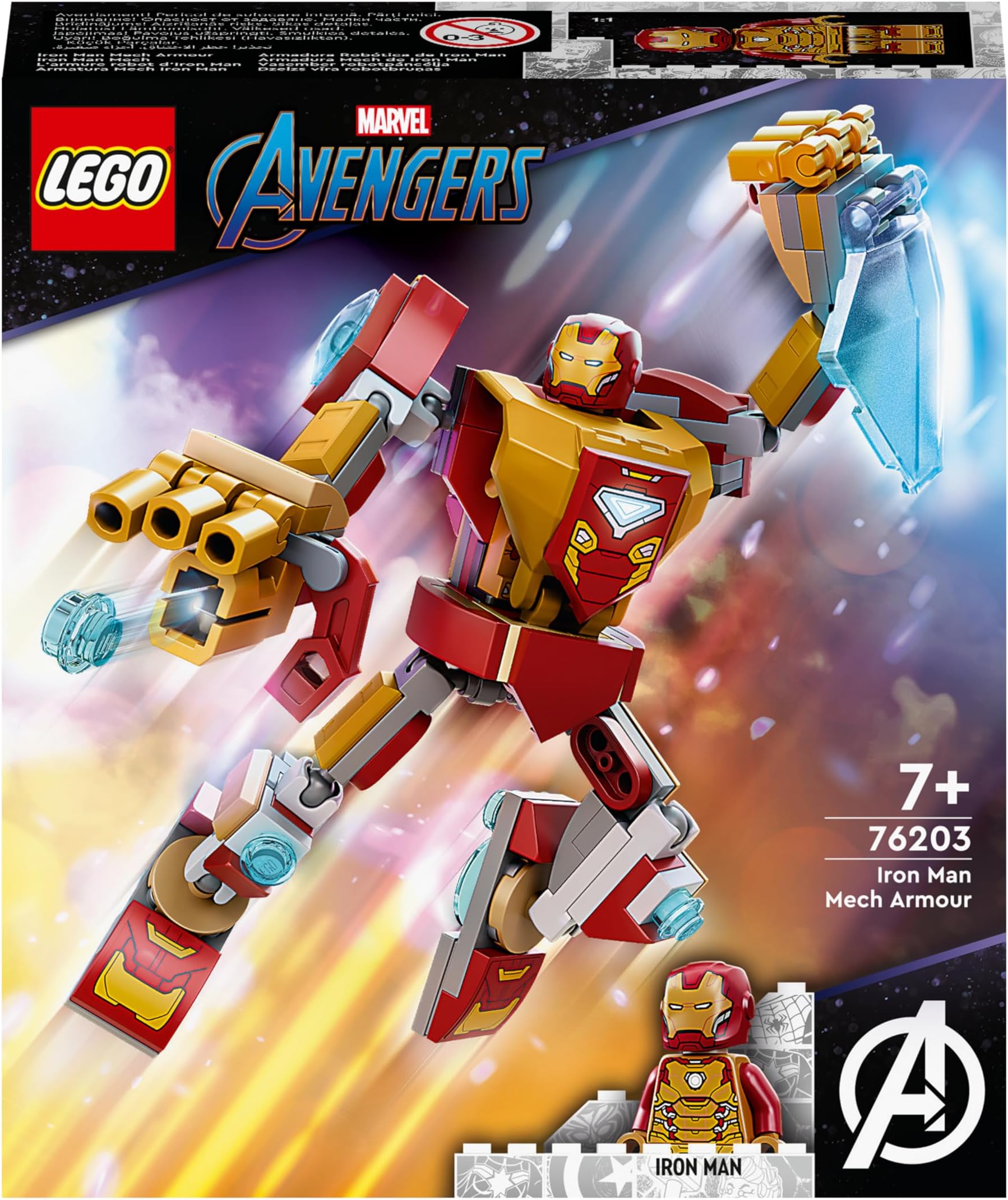 Marvel Iron Man Mech Armour 76203 Building Kit (130 Pieces)