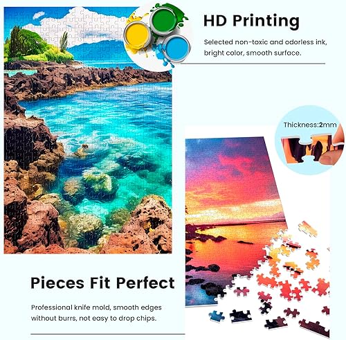 Miniatura 4 de Paquete de 2 rompecabezas de 1000 piezas para adultos, rompecabezas de 1000 piezas en adelante, rompecabezas de 2000 piezas para adultos,