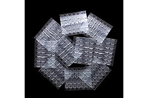 10 Sheets Waterproof Breathable Jelly Double Sided Nail Adhesives, Press on Nails...