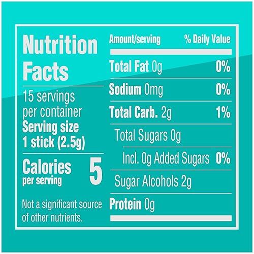Miniatura 7 de Goma de mascar extra libre de azúcar, 15-unidades.