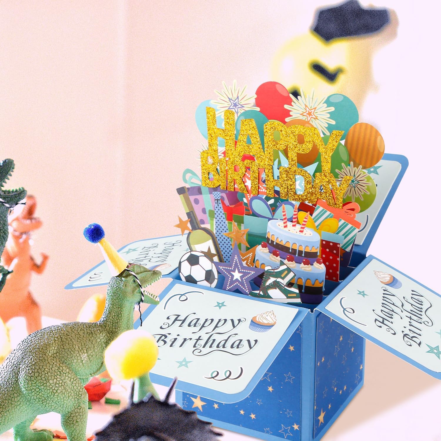 Biglietto Auguri Compleanno Pop-Up 3D Con Busta - Regalo Speciale Per Famigliari E Amici - Foto 6