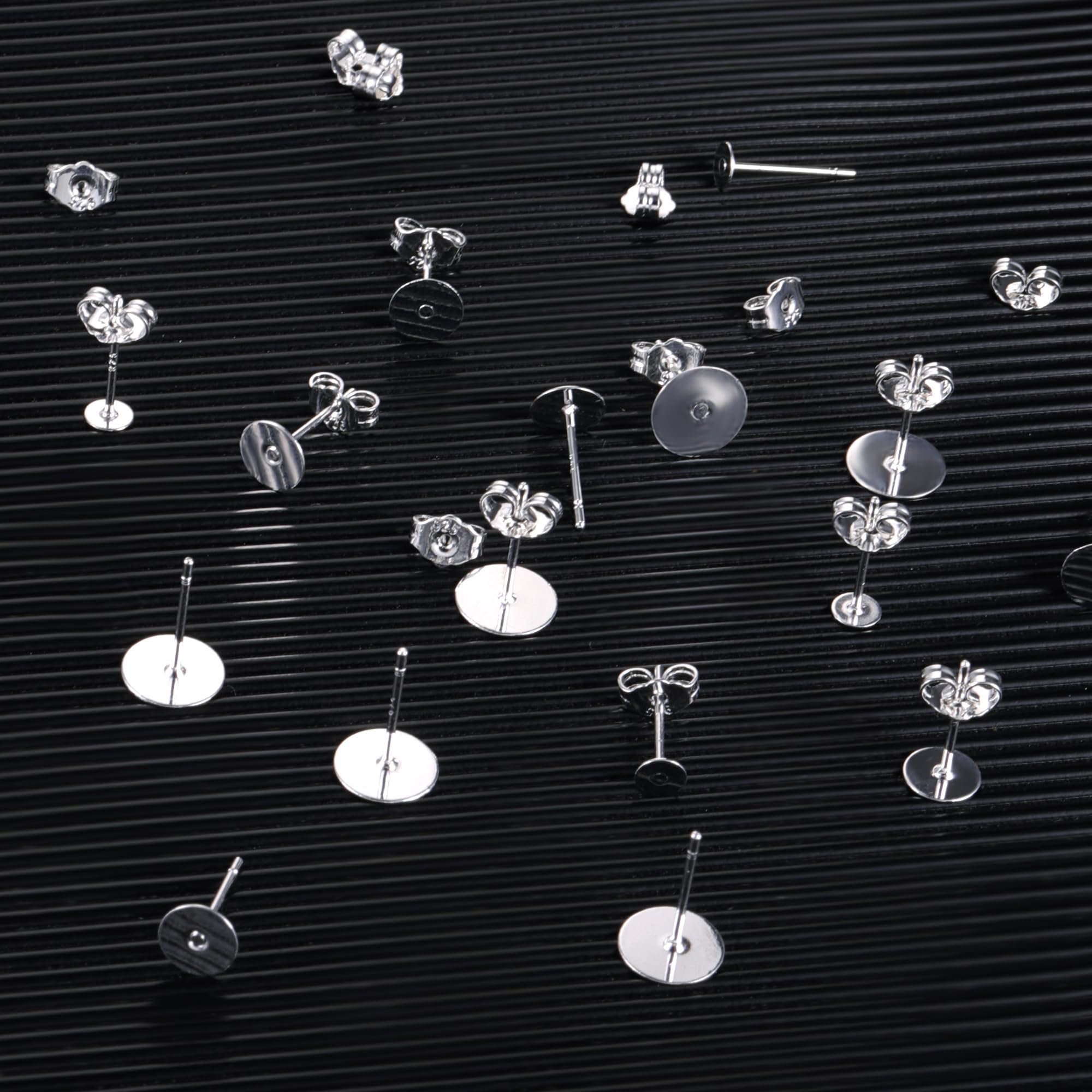 Perni Per Orecchini In Argento 925 - Set 36 Pezzi Con Chiusure A Farfalla, Ipoallergenici Per Fai Da Te Gioielli - Foto 11