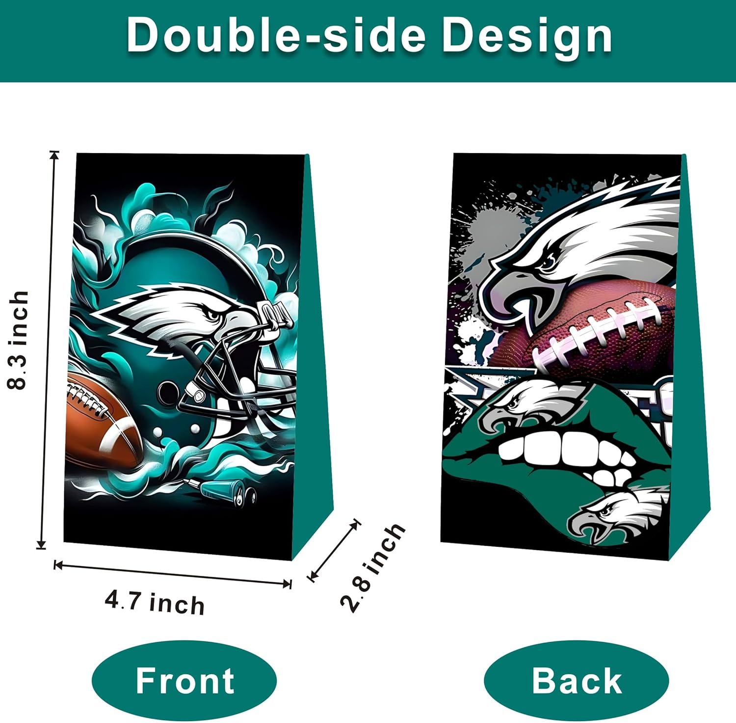 WPVTRA 12Pcs L-Y Gift Football Bag,Football Party Decoration Bags,Gift Bags for Boys Girls Birthday,Party Supplies and Gifts. - Image 3