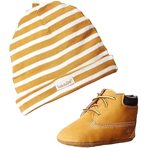 Timberland Crib Bootie and Hat Set