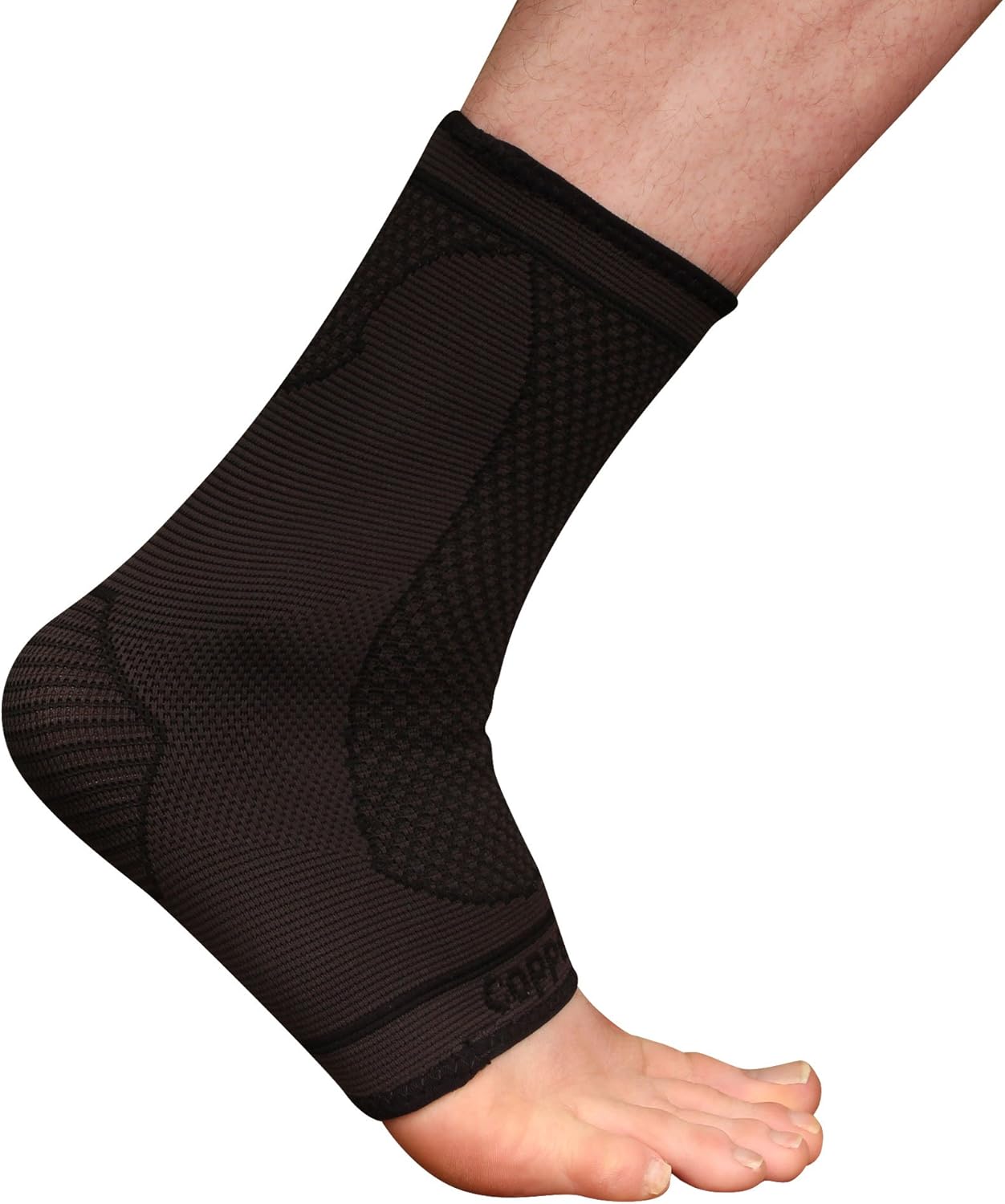Copper D Black Bamboo Rayon Compression Ankle Sleeve, Large Xlarge - 1 Unit