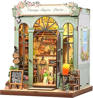CUTEBEE Book Nook Kit - DIY Miniature House Kit for Adults Activity Mini Puzzle Tiny Home Garden Dollhouse Kit, Handicraft...