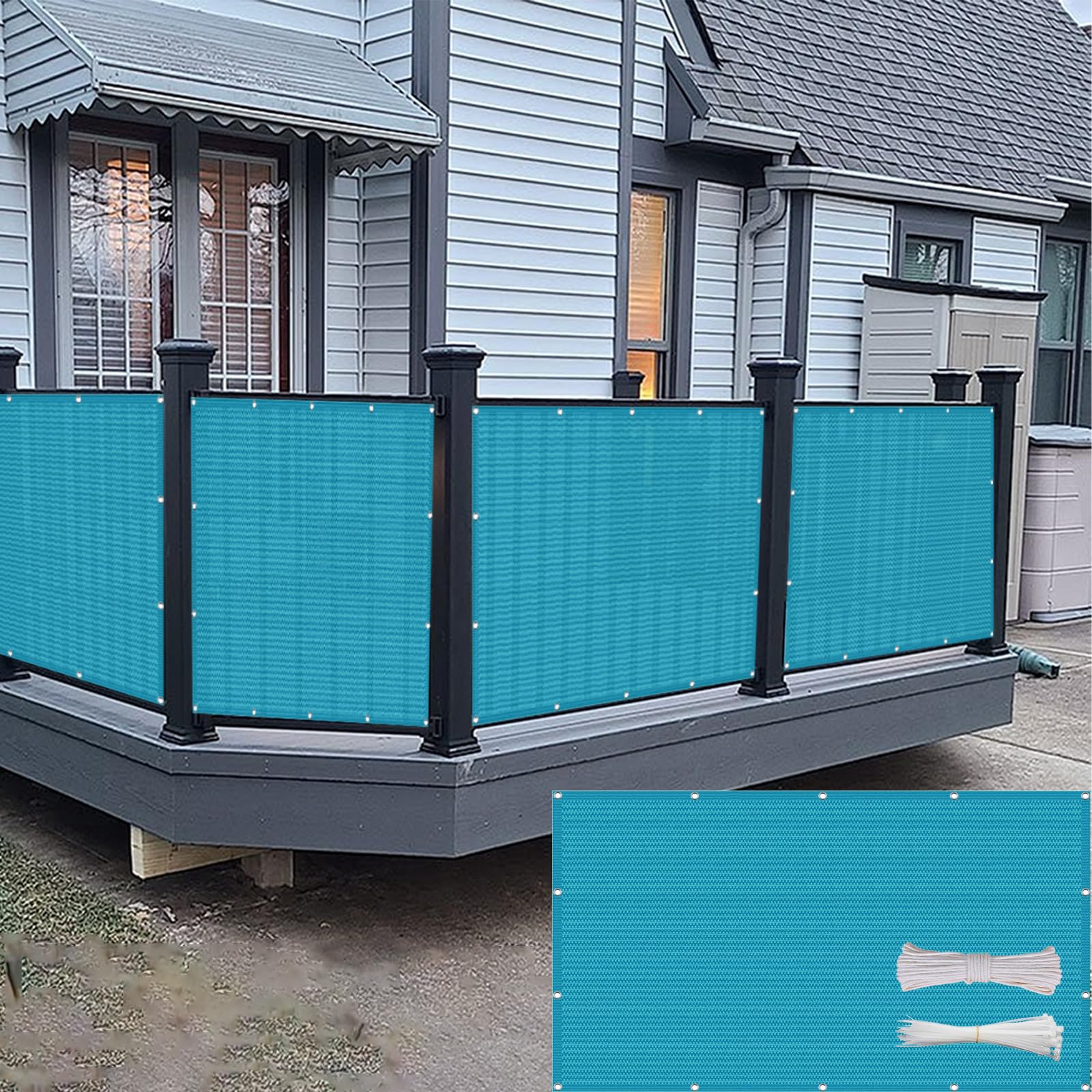 HDPE 220G M² brise vue jardin haute densité résistant avec attaches