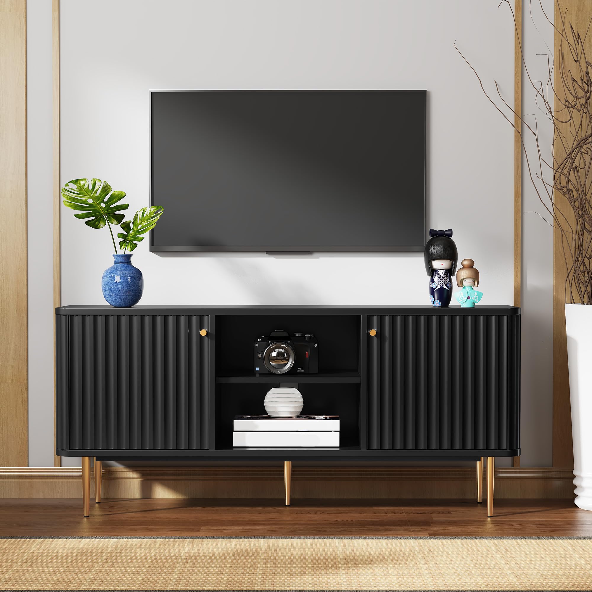 Amazon｜HOLTICO(ホルティコ) テレビ台 テレビボード ローボード 収納