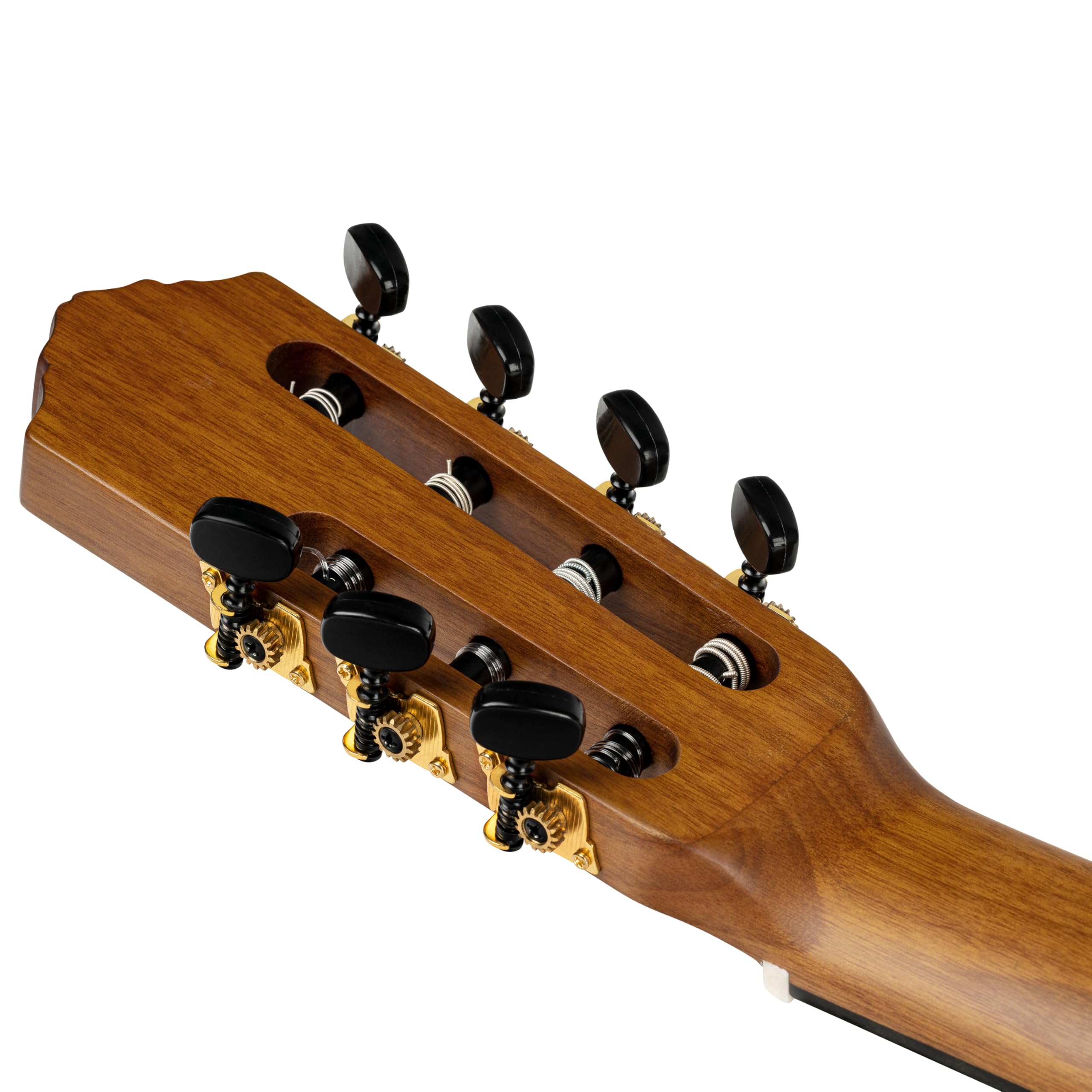 Ortega Guitars Family Series Pro - Guitarra de concierto de 7 cuerdas, electroacústica, abeto y sapele con acabado satinado, color natural, incluye funda (RCE133-7)