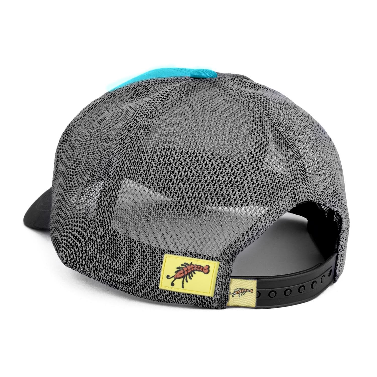 Dein Lieblingsangler DLA Gamba Gang Trucker Cap, Türkis/Schwarz | Angler Kappe, Unisex Snapback, Mesh-Einsatz, Hochwertiges Polyester
