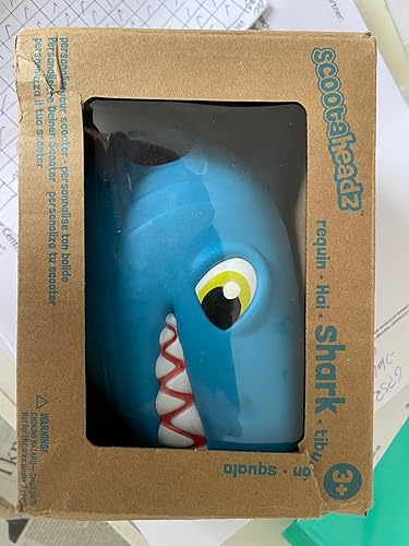 Miniatura 8 de Shark Scooter Head: Cabeza de scooter para personalizar scooters infantiles - a partir de 3 años - Manillar Shark Head en azul, rojo y plateado -