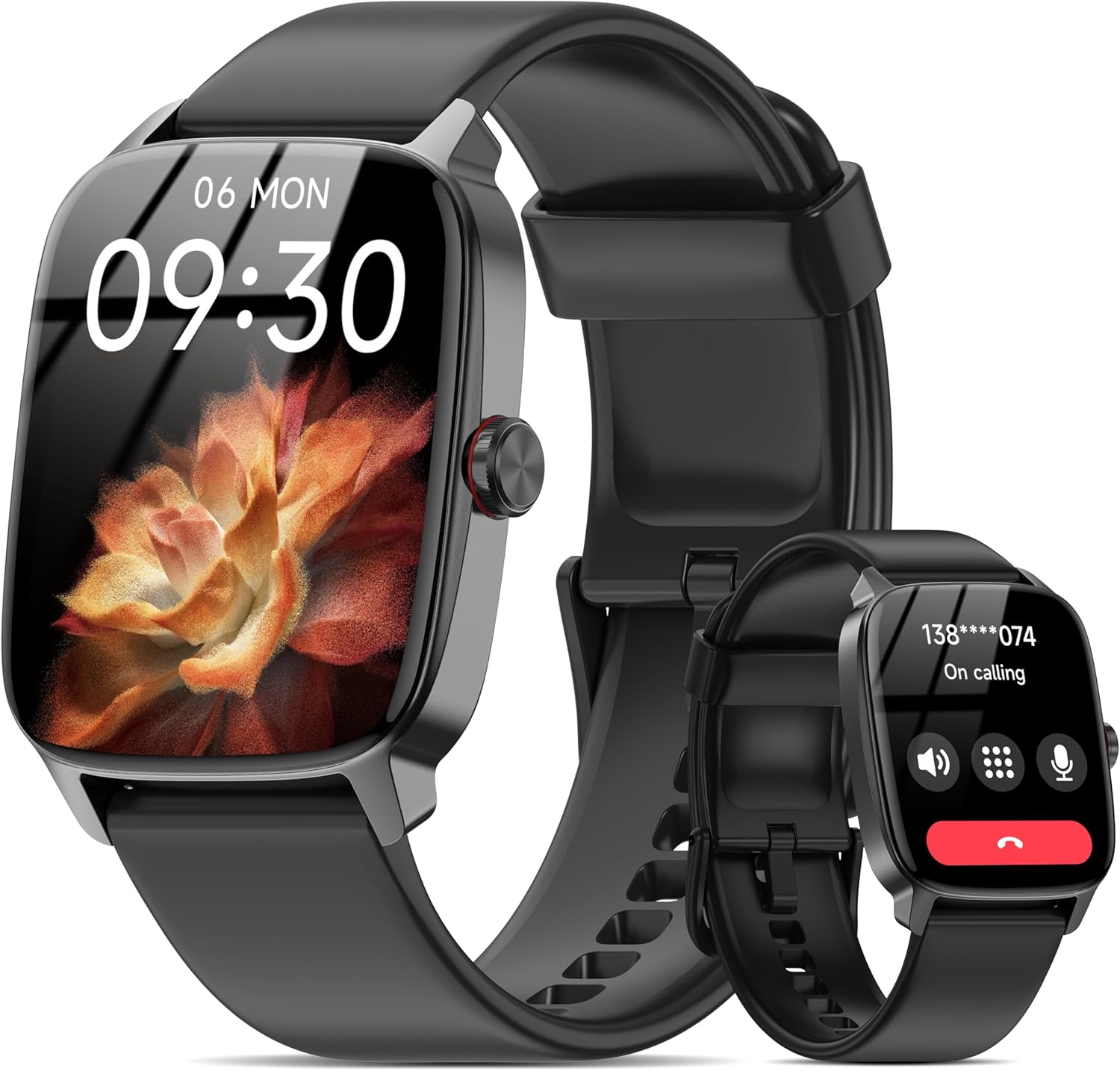 Smart Watch for Men Women Bluetooth Call, 1.85" HD Touch Screen AI Voice Smartwatch,