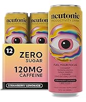 Vista 9 de Neutonic Bebida Energética Nootrópica de Productividad Hielo Tropical 12 Latas 120mg Cafeína Natural, Cero Azúcar Apoya la Memoria, Claridad
