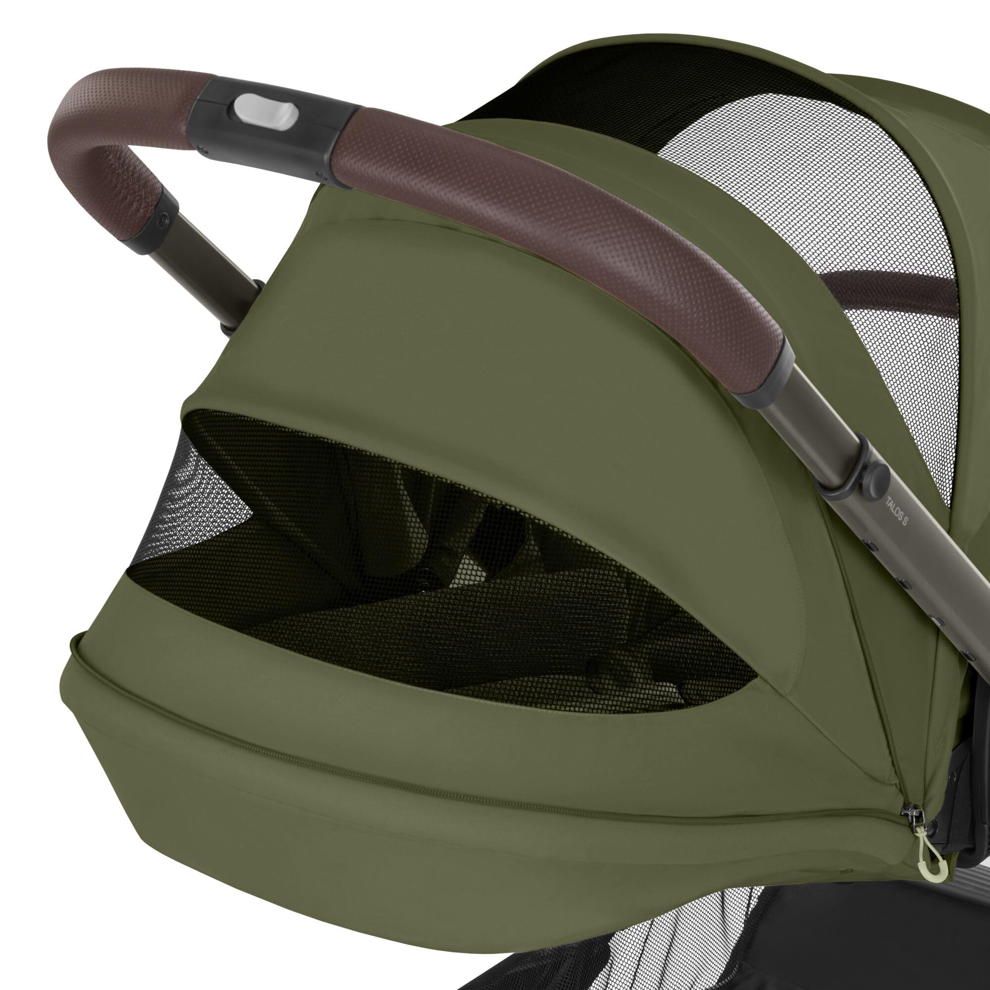 CYBEX Gold TALOS S LUX Kinderwagen, Ab Geburt bis 22 kg, Mit Offroad-Federung, verstellbarem Griff, ergonomischer Liegeposition, Moss Green