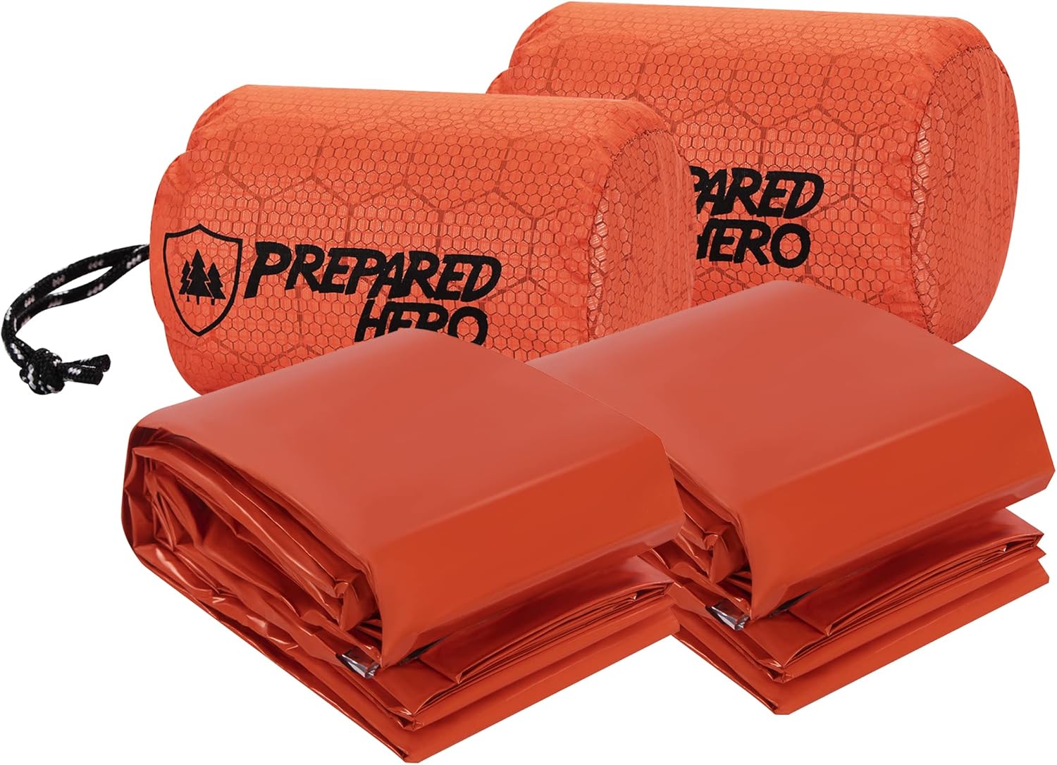 Prepared Hero Survival Bag – Emergency Sleeping Bag, Thermal Bivy Sack for Camping, Hiking, Outdoor. Lightweight, Portable, Survival Shelter. Prepared Hero Survival Bag – Emergency Sleeping Bag, Thermal Bivy Sack for Camping, Hiking, Outdoor. Lightweight, Portable, Survival Shelter.