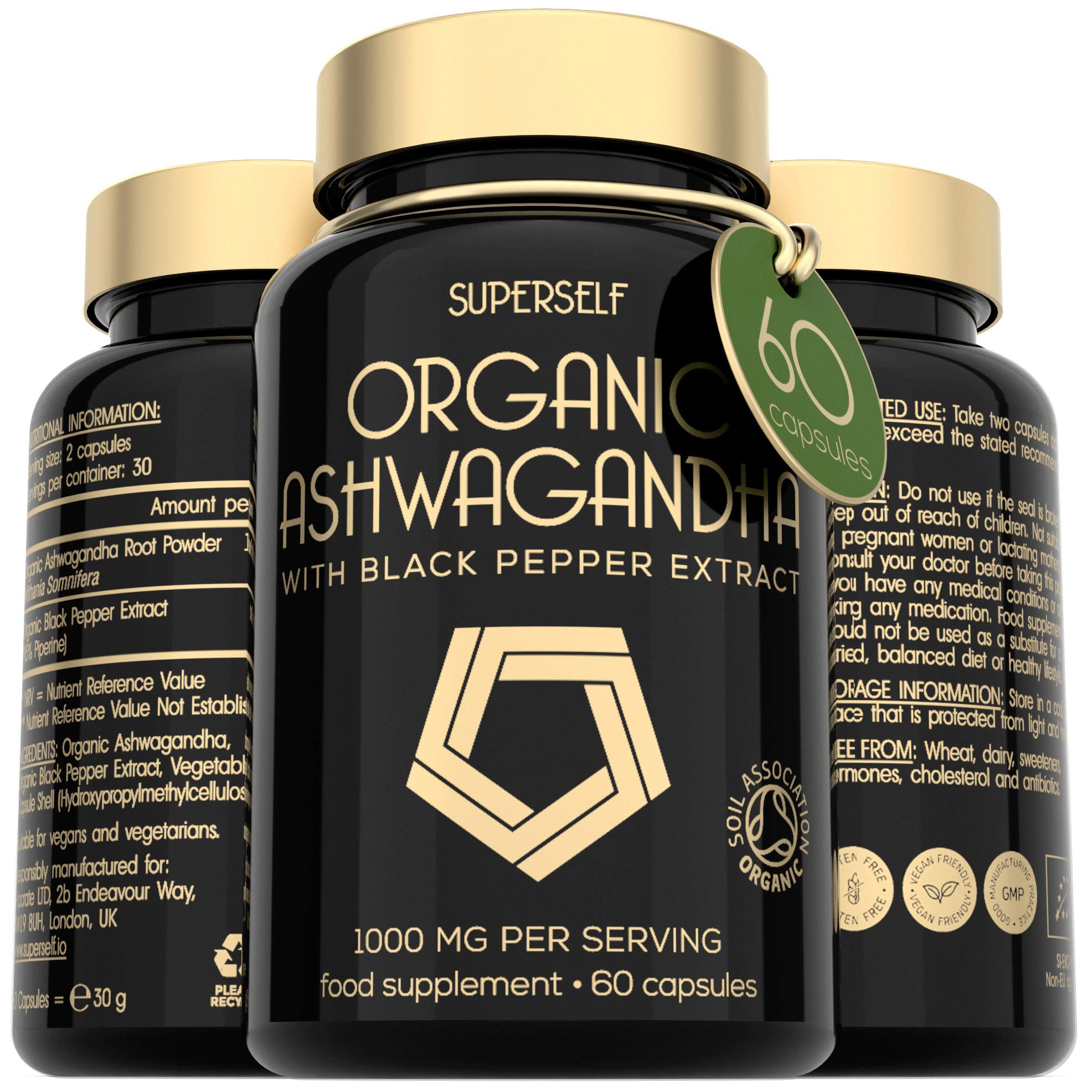 Buy Ashwagandha s 1000mg Pure Ashwaganda Root Powder per Serving 60
