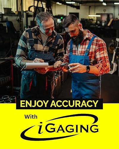 Vista 9 de iGAGING Absolute Origin - Calibrador digital de 0 a 6 pulgadas, acero inoxidable IP54, puerto de salida SPC/USB, modos métricos y pulgadas, funda