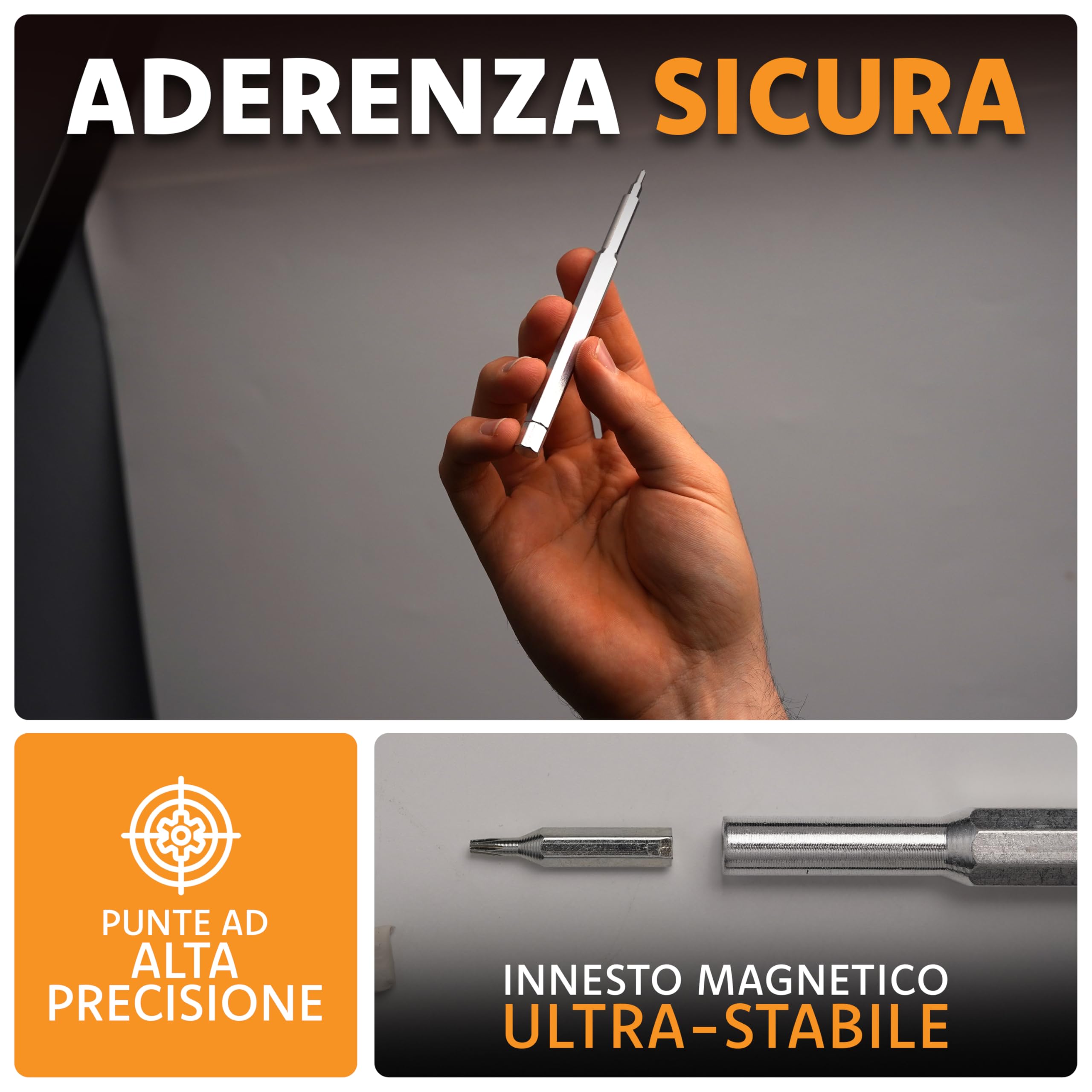 Set Cacciaviti di Precisione 24 in 1, Kit Riparazione Elettronica con Punte Magnetiche, Cacciavite Professionale per Smartphone, Laptop, Console, Orologi e Dispositivi