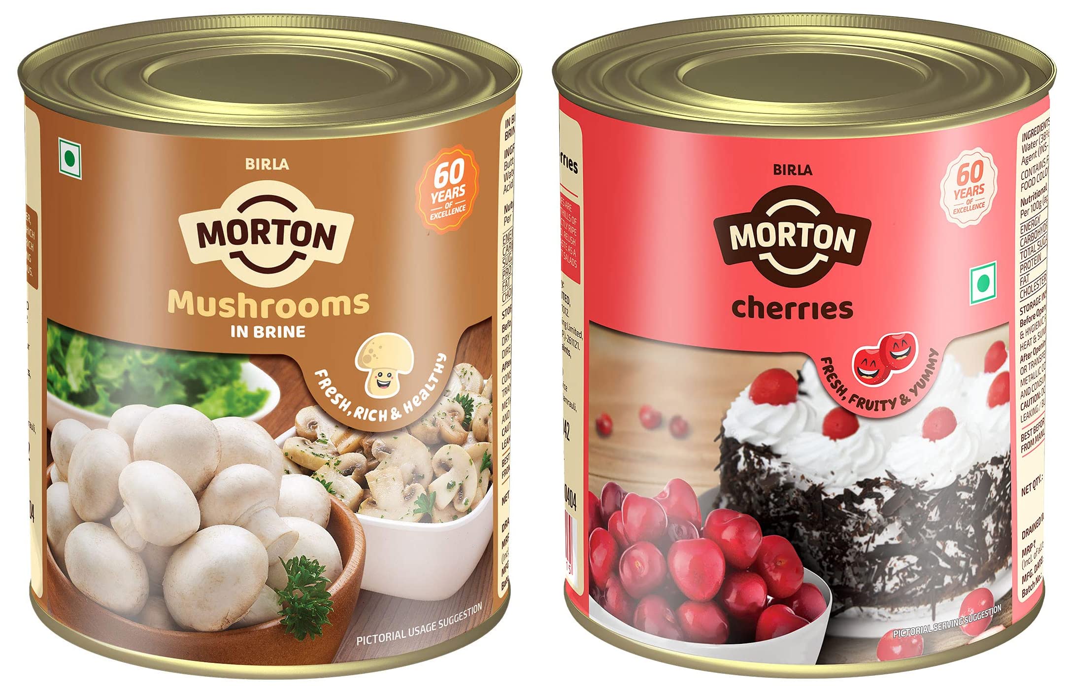 Morton Mushroom in Brine, 800g (Pair) - Morton Premium Canned Cherries, 850g - COMBO KIT (B09L4WRJK7) Amazon Price History, Amazon Price Tracker