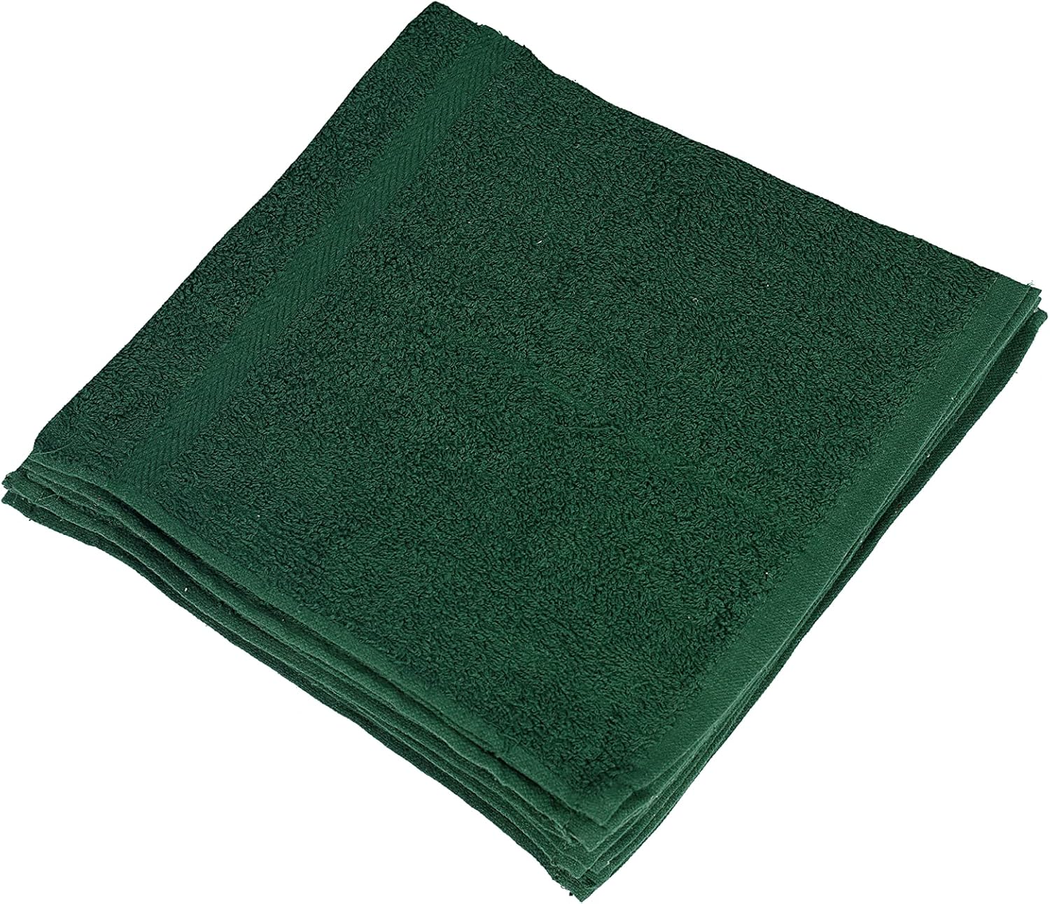 Linteum Textile (12Pack, 12x12 in, Hunter Green) WASHCLOTHS Face