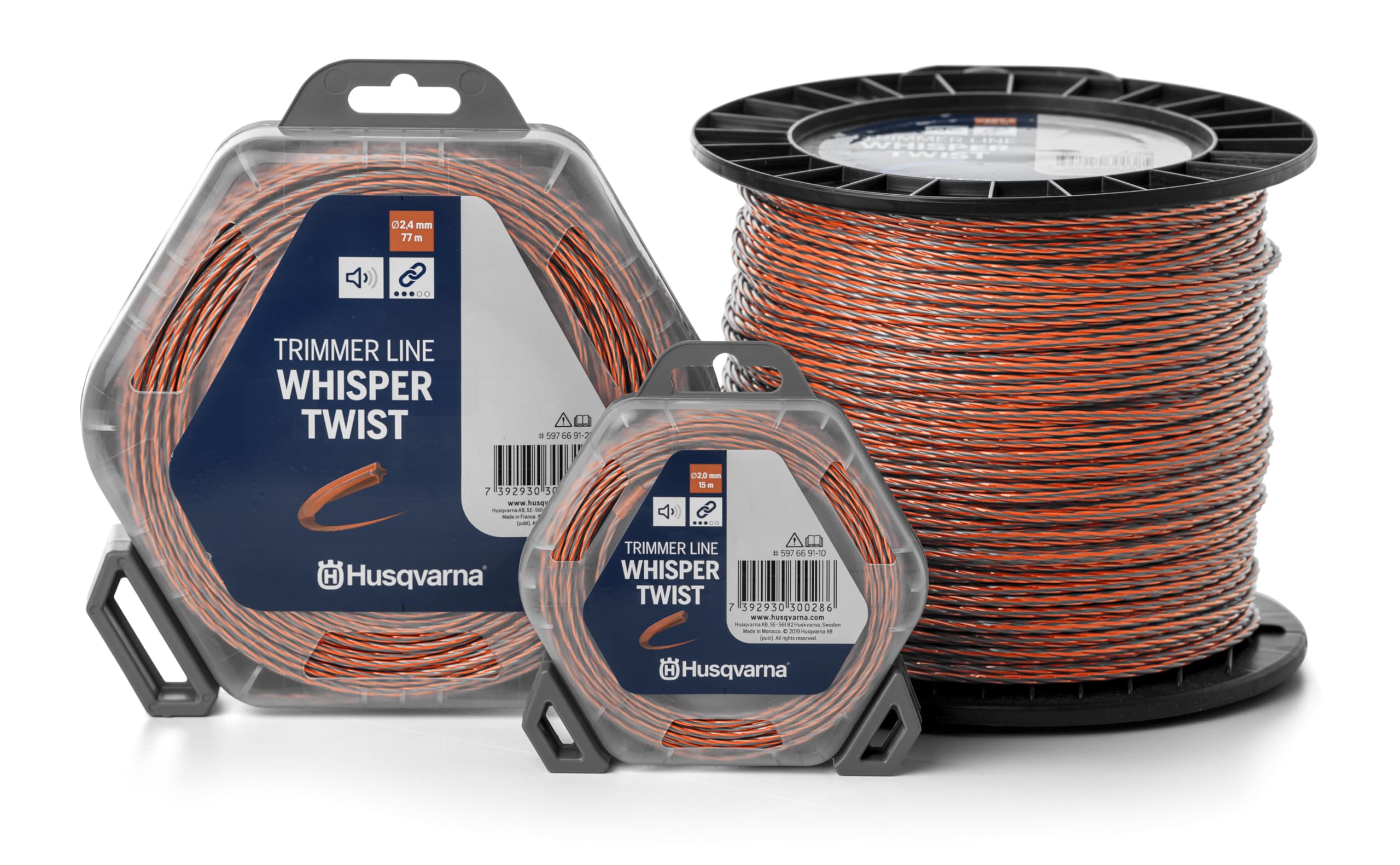 Husqvarna 597669132 - Hilo para desbrozadora (2,7 mm/210 m), Color Naranja y Gris