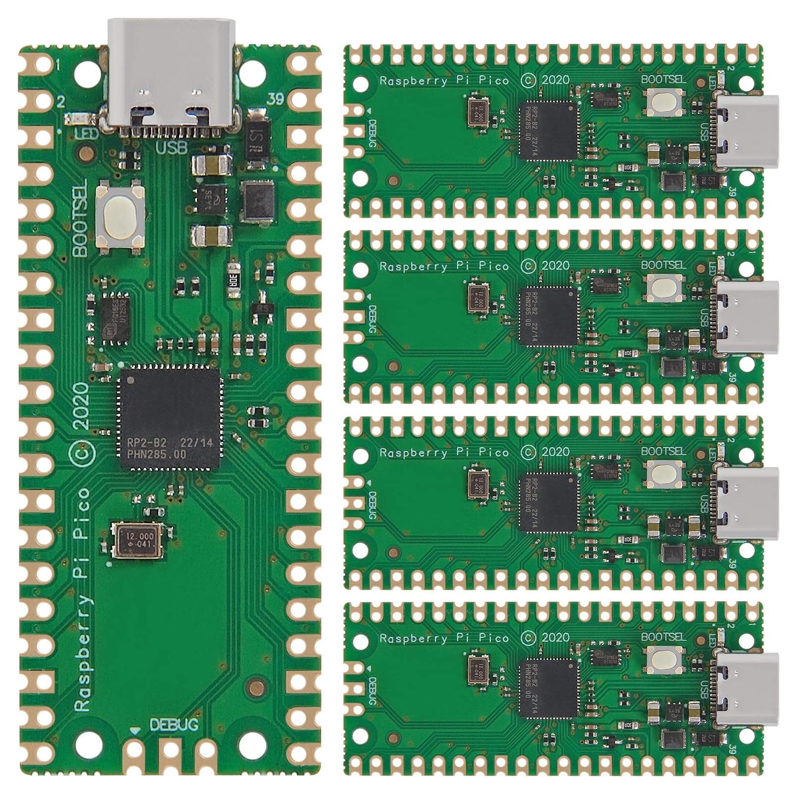 Procesador RP2040 de doble núcleo con 2 MB para programar tu Raspberry Pi Pico en Python 8