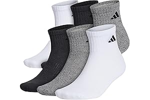 Men's High Performance Athletic Cushioned Mid Calf Socks