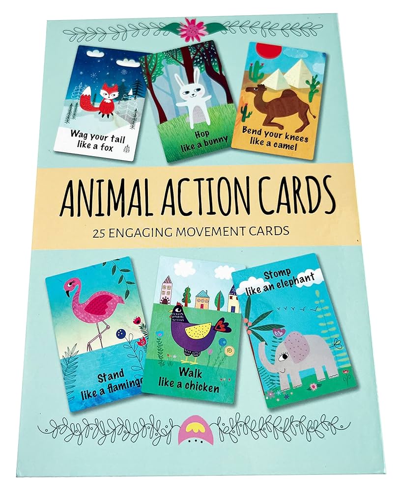 Amazon.com: CREATIVE MANGO. Animal Action Cards. Encourage movement for kids. : Toys & Games amazon-com-creative-mango-animal-action-cards-encourage-movement-for-kids-toys-games