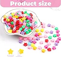 Vista 61 de Coloridas cuentas de plástico para pulseras para hacer joyas, pulseras de amistad, 0.236 x 0.354 in, multicolor para cuentas, trenzar el cabello