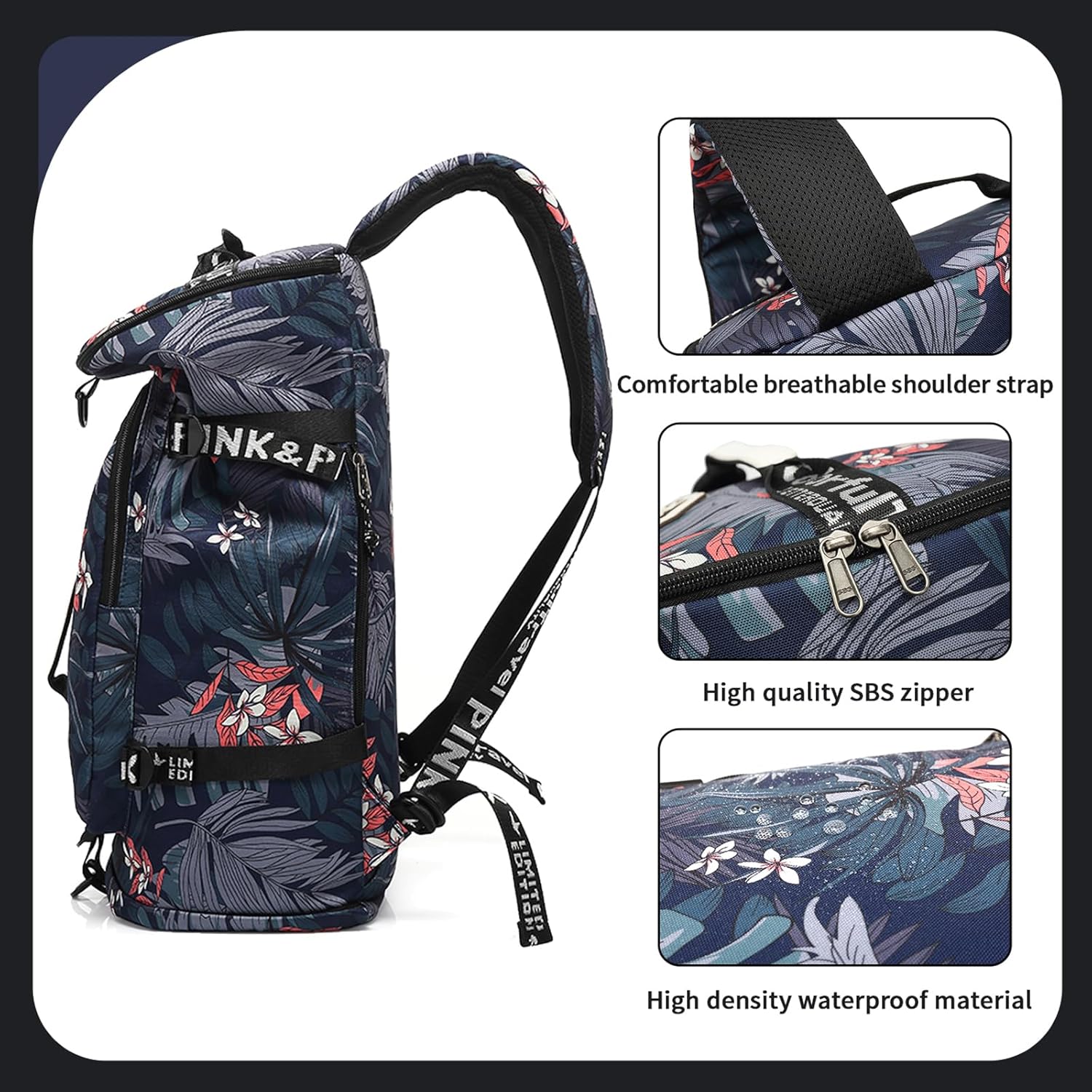 gym duffel bag backpack wrestling bag with shoe compartment 4 kinds of back method waterproof sports walking laptop - Image 9