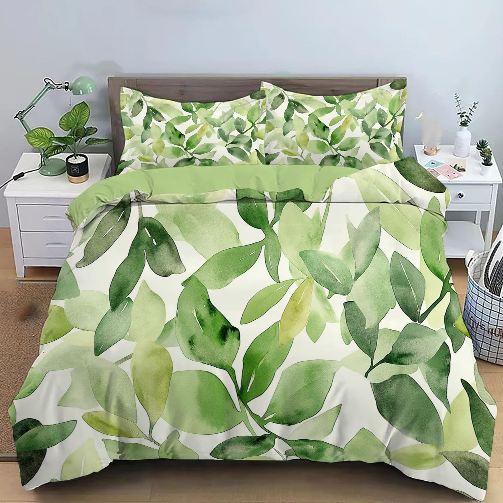Housse de couette nature 220x240 pour une chambre style verrière