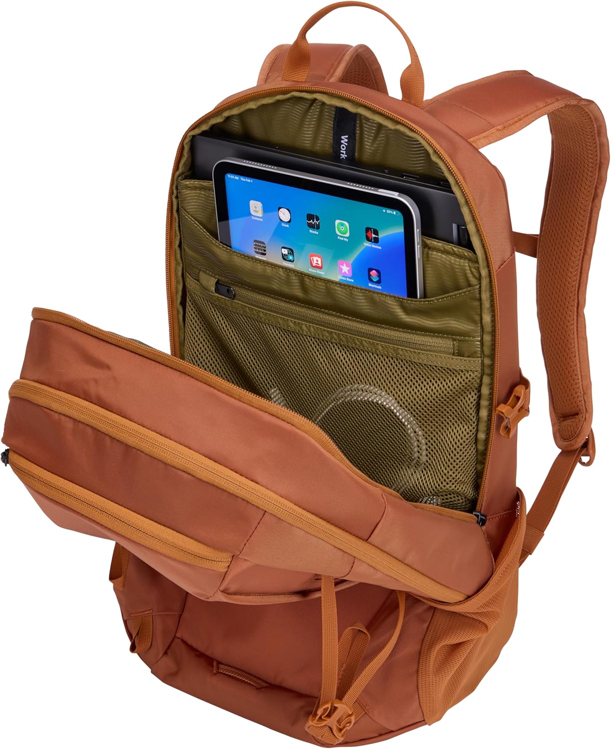 Thule EnRoute Backpack 23L - Elevated 15.6" laptop pocket - 10.5" tablet sleeve - Soft-lined pocket for valuables - Small item organization - TPU zippered pocket