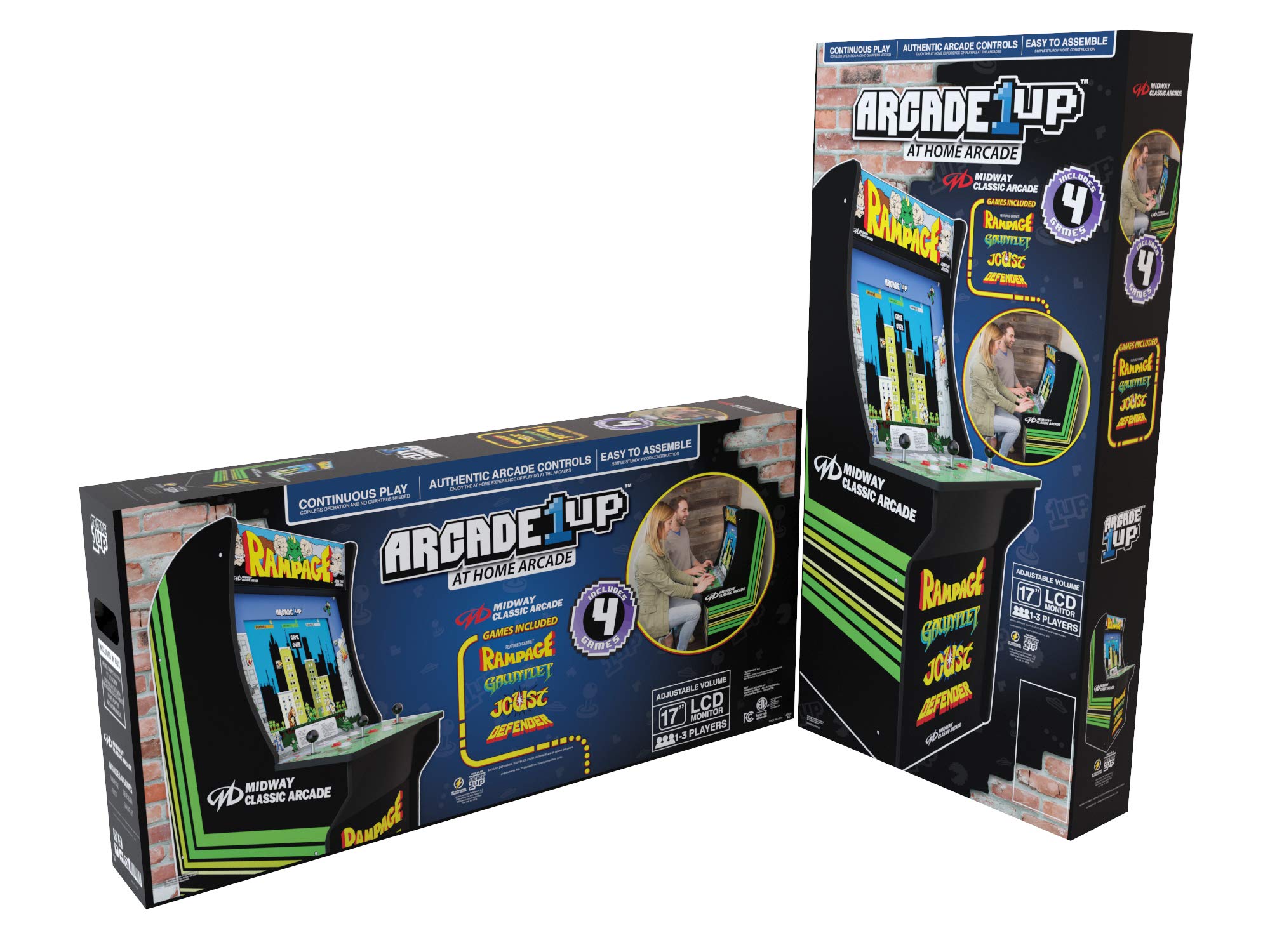 Amazon.com: Rampage (3-Player Joy Stick) 4 Foot Arcade Machine 