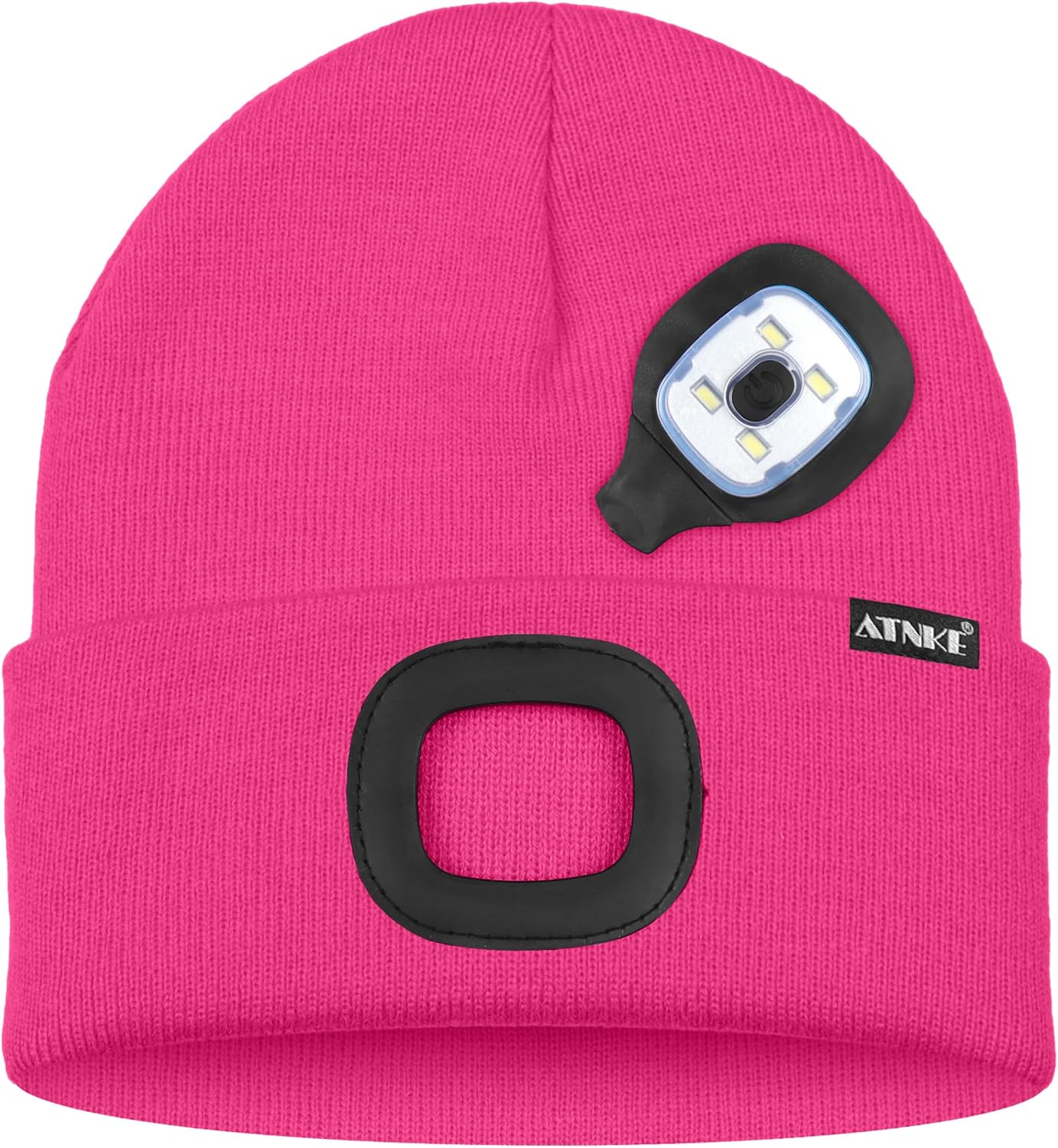 ATNKE Kids LED Lighted Beanie Hat,USB Rechargeable 4 LED Running Headlamp Bright Cap with Light Gifts for Boys and Girls - Image 3