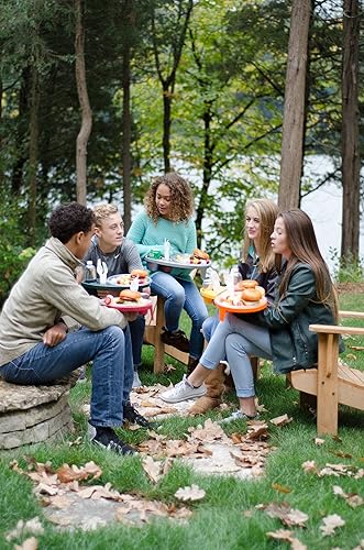 Miniatura 4 de The Original Party Pal, Bandeja de comida todo en uno, rojo oscuro