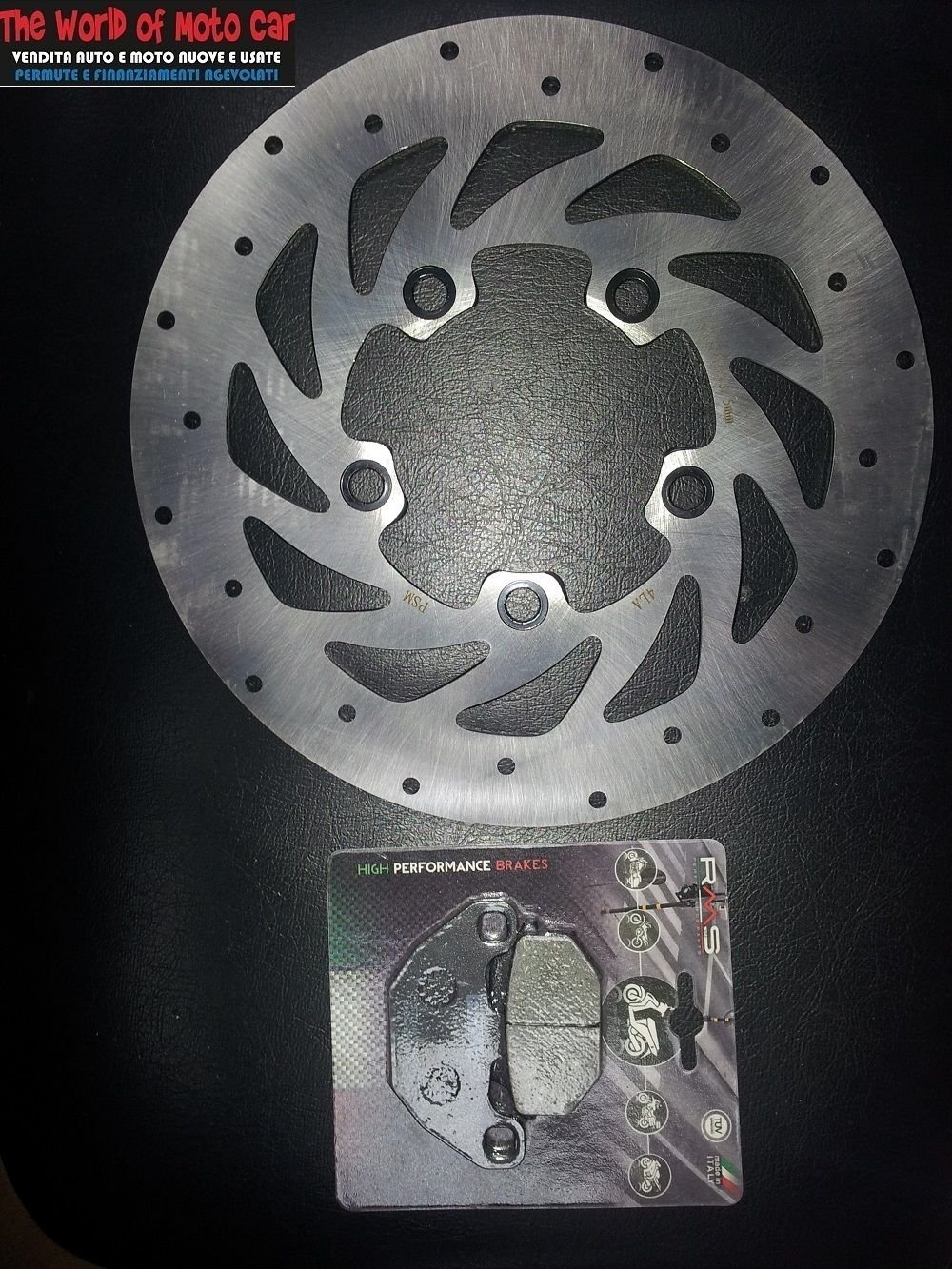 Disco de freno delantero RMS + pastillas de freno RMS para Kymco Agility 125 08/12 225162210