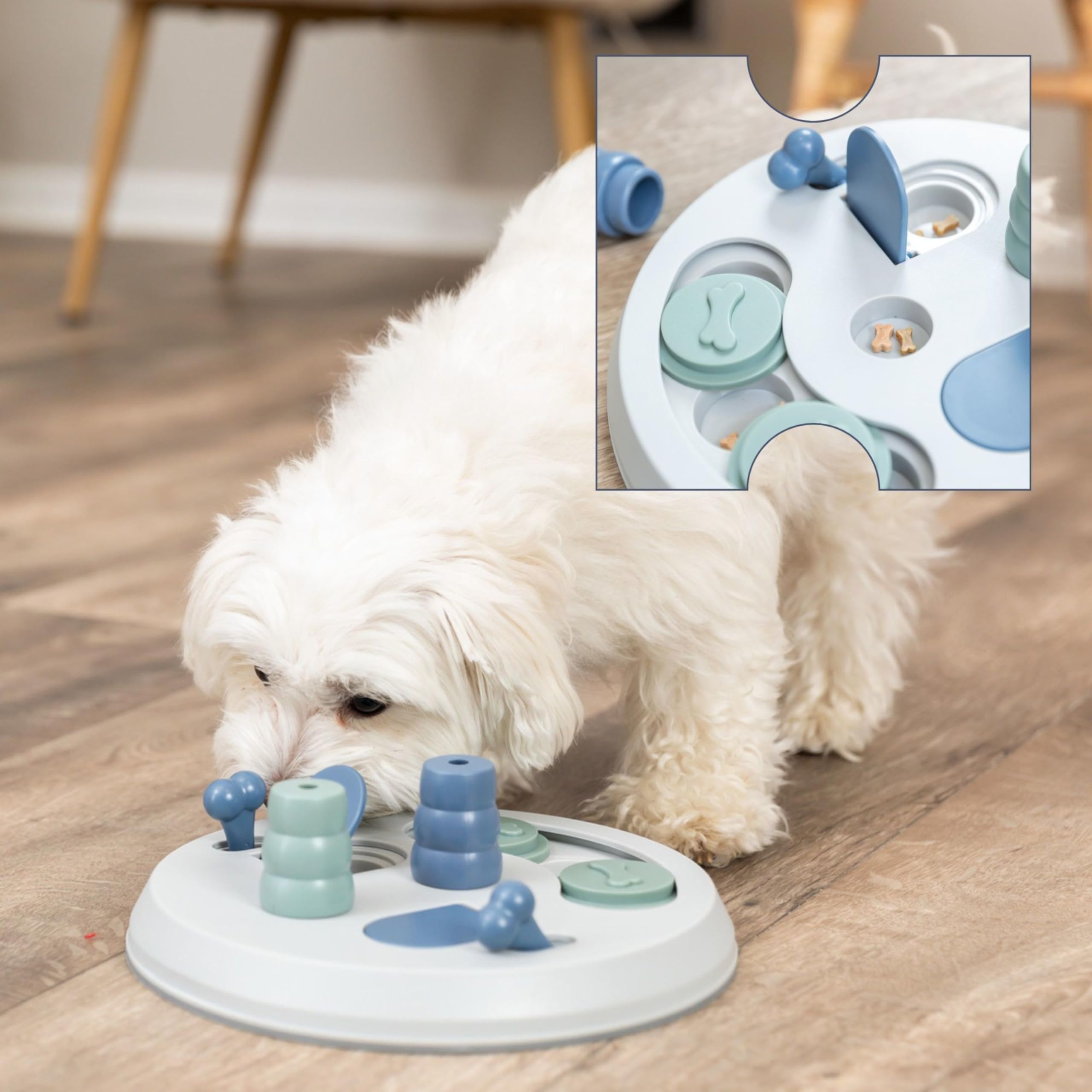 TRIXIE Dog Activity Flip Board – giocattolo intelligente interattivo per cani – stimola il problem-solving, l'arricchimento mentale & la curiosità naturale – ø 23 cm