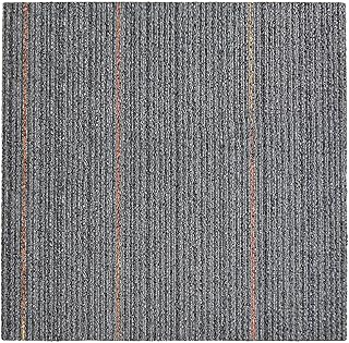 Floordirekt- Teppichfliesen- selbstliegend- |- 1 Stück- |- Fliesen- Teppiche- je- 50x50- cm- robuster- Teppichboden- Bodenfliesen-rutschhemmendem (Berlin- GRAU, 1 Stück- a- 50x50)