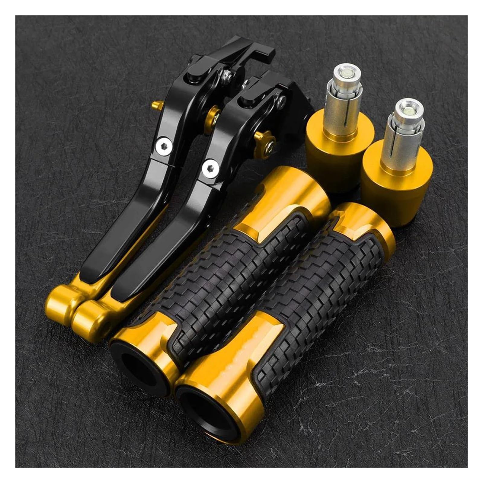 USQBUZHHK Brake Clutch Lever Brake Clutch Levers Handlebar Grips Ends for R6 YZF-R6 YZFR6 2005-2016(L)