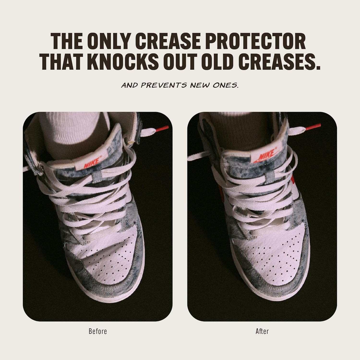 Crease Beast Ultimate Kit - Memory Foam Crease Protectors - Removes Creases in Old Shoes - Protects All Shoes - Comfortable & Reusable