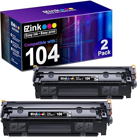 Compatible Toner Cartridge Replacement for Canon 104 Black Toner Cartridge CRG104 CRG-104