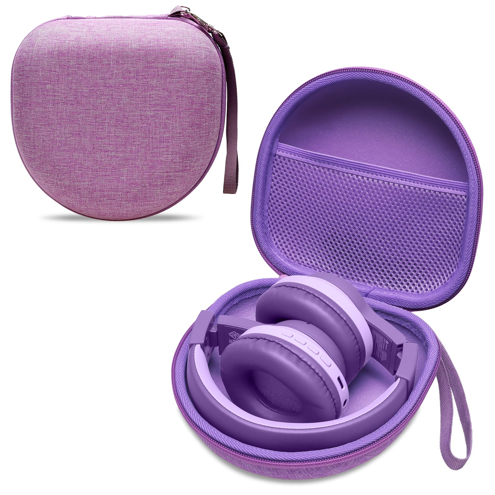 Kids Headphones Case Compatible with JoySpark/iClever BTH22 BTH12 HS19 / Candy Bila/MIDOLA MD-B01 / noot Products/EarFun/IMYB Foldable Kid Headphone