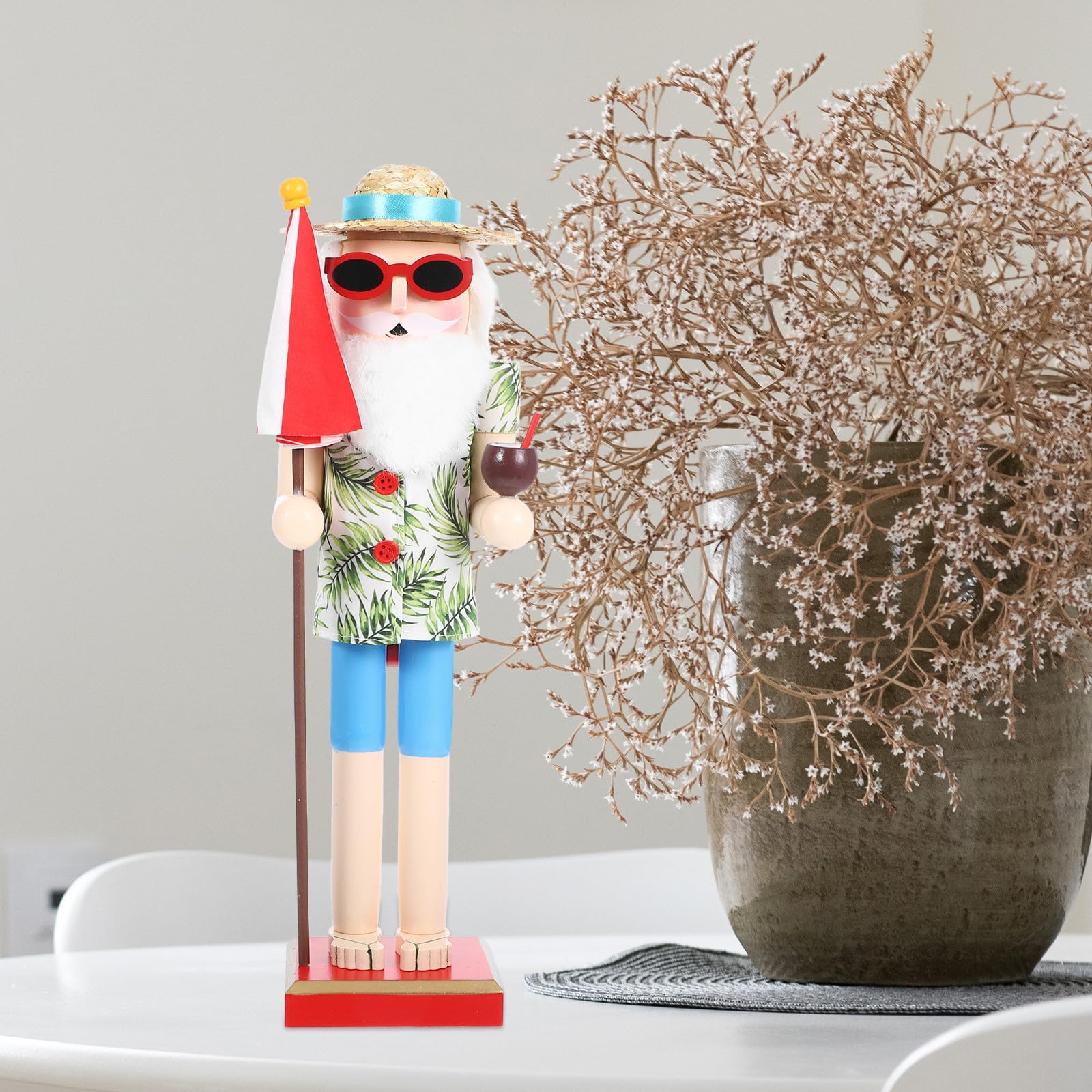 Ipetboom y Verano para Navidad de Madera Diseño Hawaiano Adecuado para Adornar en Temporada Navideña y Festiva Hogar
