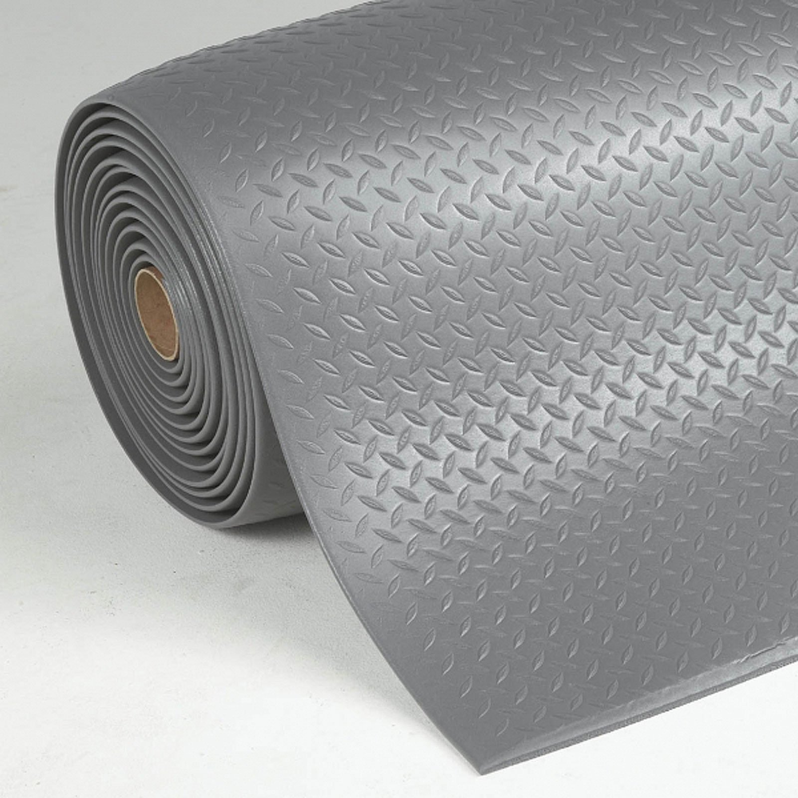 Floordirekt Tappetino anti-fatica 60 x 50 cm grigio robusto tappetino da lavoro per postazioni in piedi Dyna-Protect Diamond